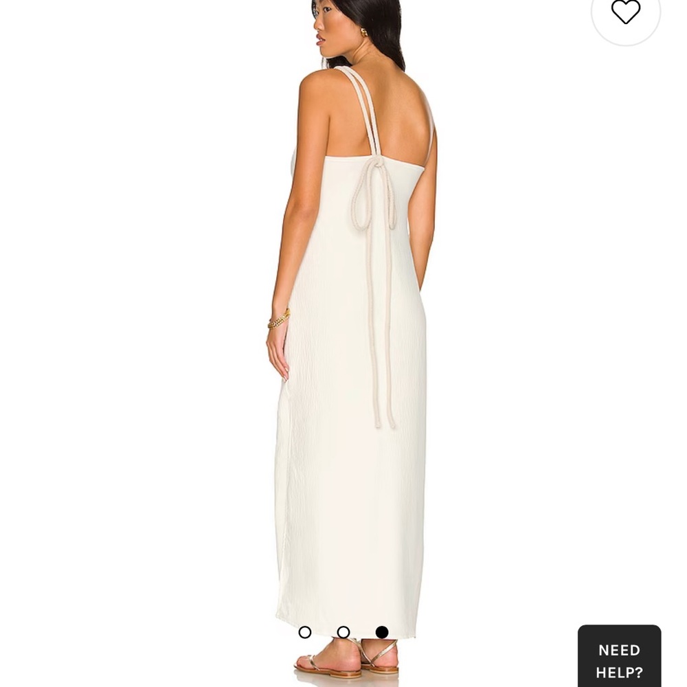 Baobab Velero One Shoulder Dress in Ivory